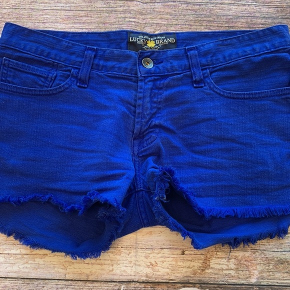 Lucky Brand Cobalt Riley Shorts • Sz 2/26 - Picture 4 of 13